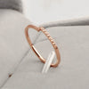 Women's Titanium Steel Ushaped Electroplated Opening Adjustable Ring Trendy Cold Style