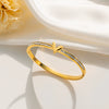 Women's Titanium Steel Vshaped Star Bracelet With Vacuum Plating Electroplating Fashion Light Luxury Jewelry