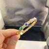 Women's Titanium Steel Zircon Bracelet Plated With 18K Gold Color Electroplated Waterproof Commuter Allmatch