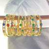 Women's Titanium Steel Zircon Bracelet Plated With 18K Gold Color Electroplated Waterproof Commuter Allmatch