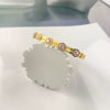 Women's Titanium Steel Zircon Bracelet Plated With 18K Gold Color Electroplated Waterproof Commuter Allmatch