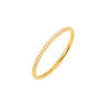 Women's 316L Stainless Steel Zircon Microinlaid Geometric Finger Ring Pvd Plated 18K Gold