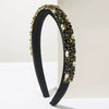 Women's Trendy Baroque Retro Headband With Colorful Rhinestones And Full Diamond Light Luxury Style Geometric Design
