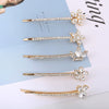Women's Trendy Headwear Alloy Word Clip Hairpin With Electroplating Treatment