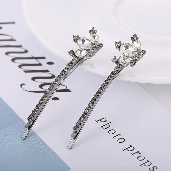 Women's Trendy Headwear Alloy Word Clip Hairpin With Electroplating Treatment