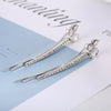 Women's Trendy Headwear Alloy Word Clip Hairpin With Electroplating Treatment