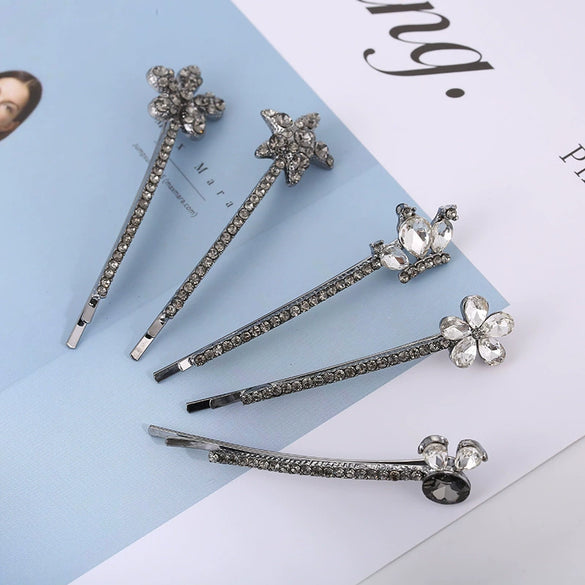 Women's Trendy Headwear Alloy Word Clip Hairpin With Electroplating Treatment