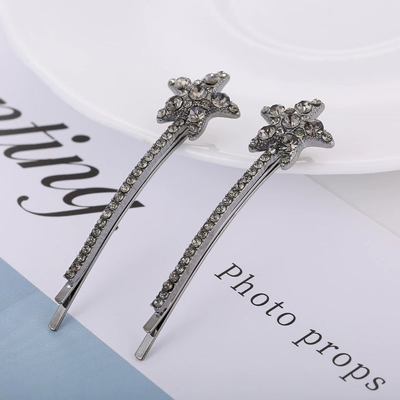 Women's Trendy Headwear Alloy Word Clip Hairpin With Electroplating Treatment