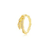 Women's Trendy Light Luxury Snake Ring In Titanium Steel With Geometric Pattern And Electroplating