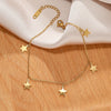 Women's Trendy Nonfading Stainless Steel Star Anklet Jewelry