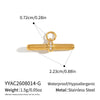 Women's Tshaped Stainless Steel Pendant Necklace With Vacuum Gold Plating And Flash Ochain Collarbone Chain