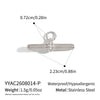 Women's Tshaped Stainless Steel Pendant Necklace With Vacuum Gold Plating And Flash Ochain Collarbone Chain