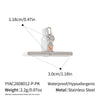 Women's Tshaped Zircon Pendant Necklace In Goldplated Stainless Steel With Geometric Design And Adjustable Extension Chain