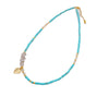 Women's Turquoise And Alloy Handmade Geometric Beaded Necklace And Bracelet