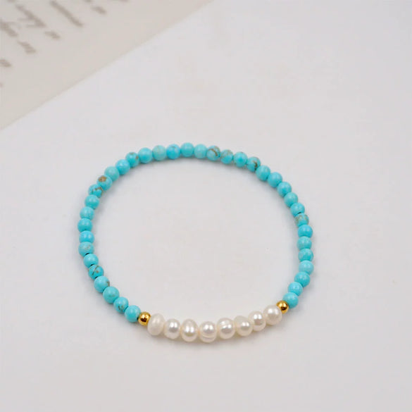 Women's Turquoise Handmade Geometric Retro Bracelet