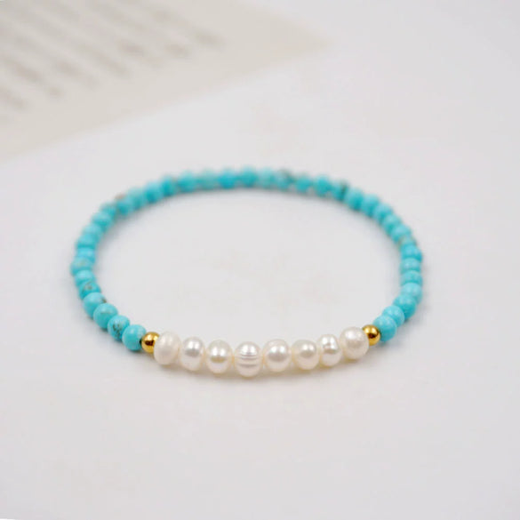 Women's Turquoise Handmade Geometric Retro Bracelet
