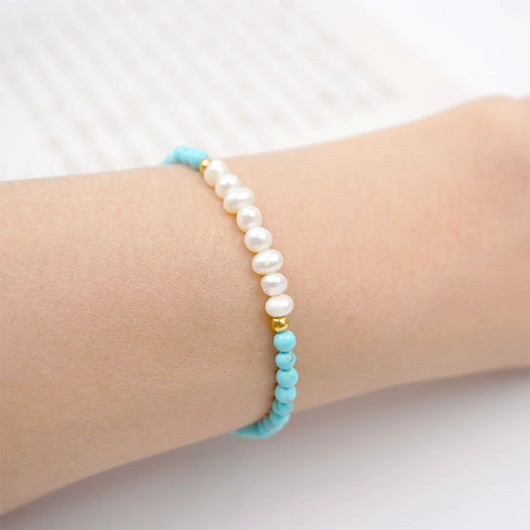 Women's Turquoise Handmade Geometric Retro Bracelet