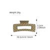Women's Tweed Style Quilted Geometric Handmade Hair Clip