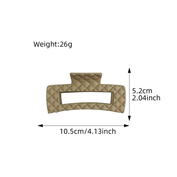 Women's Tweed Style Quilted Geometric Handmade Hair Clip