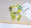 Women's Twill Simulation Silk Small Scarf Slender Hair Band Handbag Wrap Strap Decorative Neck Scarf