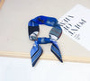 Women's Twill Simulation Silk Small Scarf Slender Hair Band Handbag Wrap Strap Decorative Neck Scarf