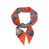 Women's Twill Simulation Silk Small Scarf Slender Hair Band Handbag Wrap Strap Decorative Neck Scarf