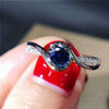 Women's Twisted Arms Eight Hearts And Eight Arrows Zirconia Ring Copper Geometric Style