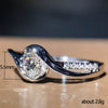 Women's Twisted Arms Eight Hearts And Eight Arrows Zirconia Ring Copper Geometric Style