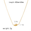 Women's Twisted Stainless Steel Geometric Minimalist Electroplated Earrings And Necklace Jewelry