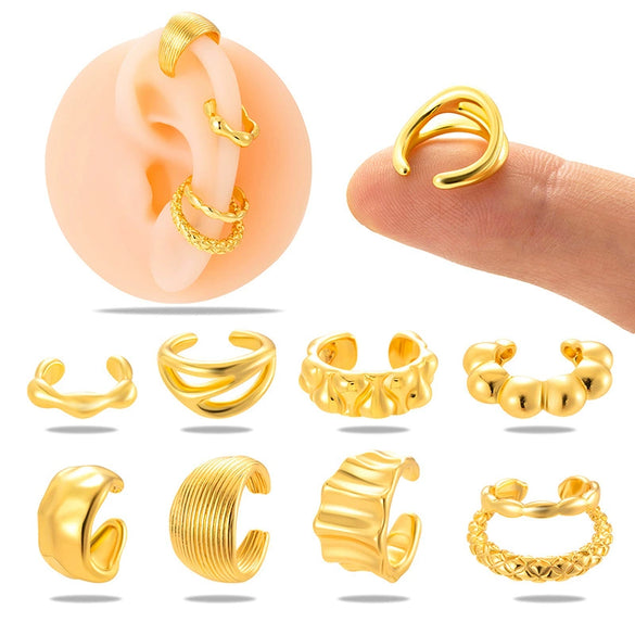 Women's Ushape Copper Ear Clip Without Ear Hole Puncture Electroplated