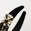 Women's Velvet Baroque Heavy Industry Style Hairband With Diamond And Pearl Inlay
