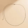 Women’s Versatile Metal Waist Chain Belt With Tassel Star And Imitation Crystal Accent Single Loop Bone Link Chain