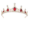 Women's Vintage Baroque Crown Headband Made Of Alloy Rhinestone With Plating Point Drill