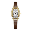 Women's Vintage Barrel Dial Alloy Case Belt Strap Quartz Watch