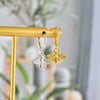 Women's Vintage Bee Earrings With Silver Needle And Copper Geometric Animal Design Electroplated Fashion Ear Jewelry