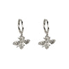 Women's Vintage Bee Earrings With Silver Needle And Copper Geometric Animal Design Electroplated Fashion Ear Jewelry
