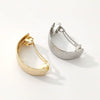 Women's Vintage Brushed Alloy Geometric Spring Clip Hairpin Electroplated Metal Side Hair Clip Accessory