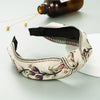 Women’s Vintage Embroidered Cloth Headband Handmade Elegant Minimal Hair Accessory