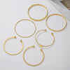 Women's Vintage Exaggerated Fivepointed Star Iron Cuff Bracelet With Geometric Style And Electroplating Treatment