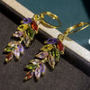 Women's Vintage Fashion Alloy Wheat Earrings With Electroplating