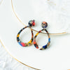 Women's Vintage Geometric Acrylic Hollow Water Drop Electroplated Earrings