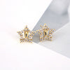 Women's Vintage Geometric Copper Earrings With Micro Pave Zircon Inlay Fashion Retro Statement Jewelry