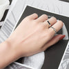 Women's Vintage Geometric Copper Ring With Electroplating
