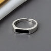 Women's Vintage Geometric Copper Ring With Electroplating