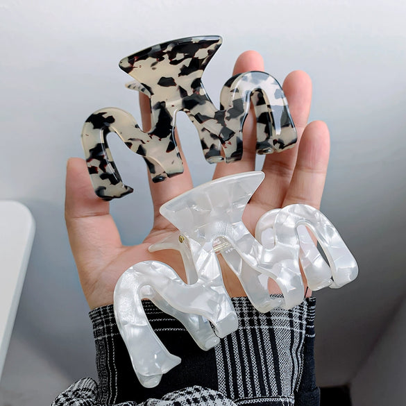 Women's Vintage Geometric Handmade Pvc Hair Grab Clip Jewelry Hair Accessories