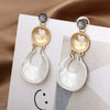 Women's Vintage Geometric Long Earrings Exaggerated Alloy Ear Pin Jewelry Retro Statement Style For Wholesale