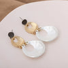 Women's Vintage Geometric Long Earrings Exaggerated Alloy Ear Pin Jewelry Retro Statement Style For Wholesale