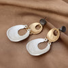 Women's Vintage Geometric Long Earrings Exaggerated Alloy Ear Pin Jewelry Retro Statement Style For Wholesale