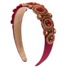 Women's Vintage Hair Hoop With Glass Drill And Diamond Design