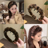 Women's Vintage Leopard Plush Handmade Hair Band